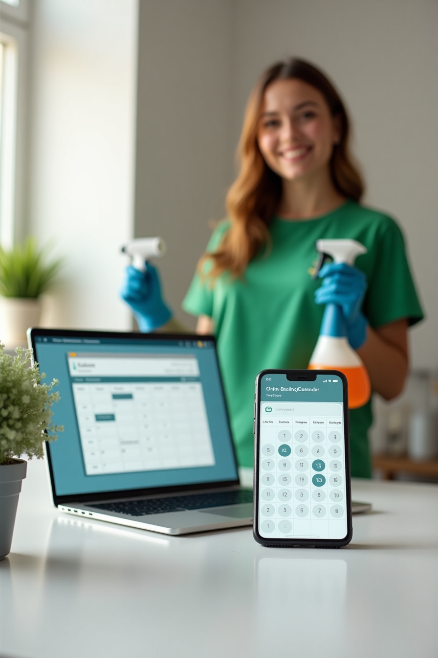 Flux_Dev_A_clean_modern_workspace_with_a_laptop_and_smartphone_1